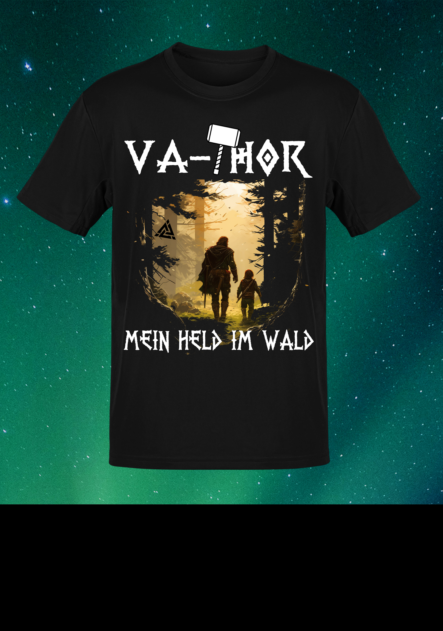 Va-Thor Mein Held im Wald Kinder T-Shirt