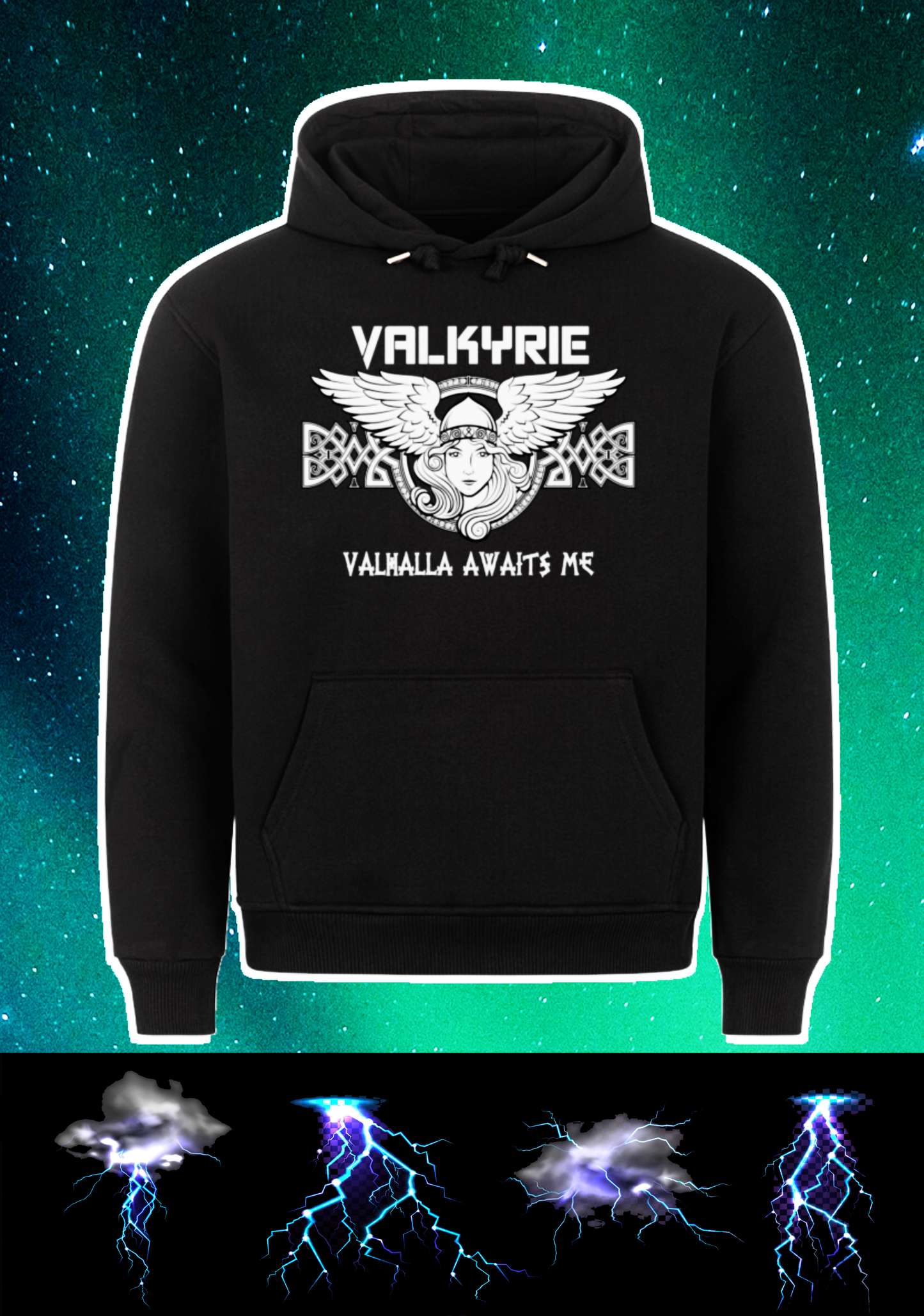 Valkyrie - Valhalla. HigherBlanks Premium Hoodie ⚧️S-4XL