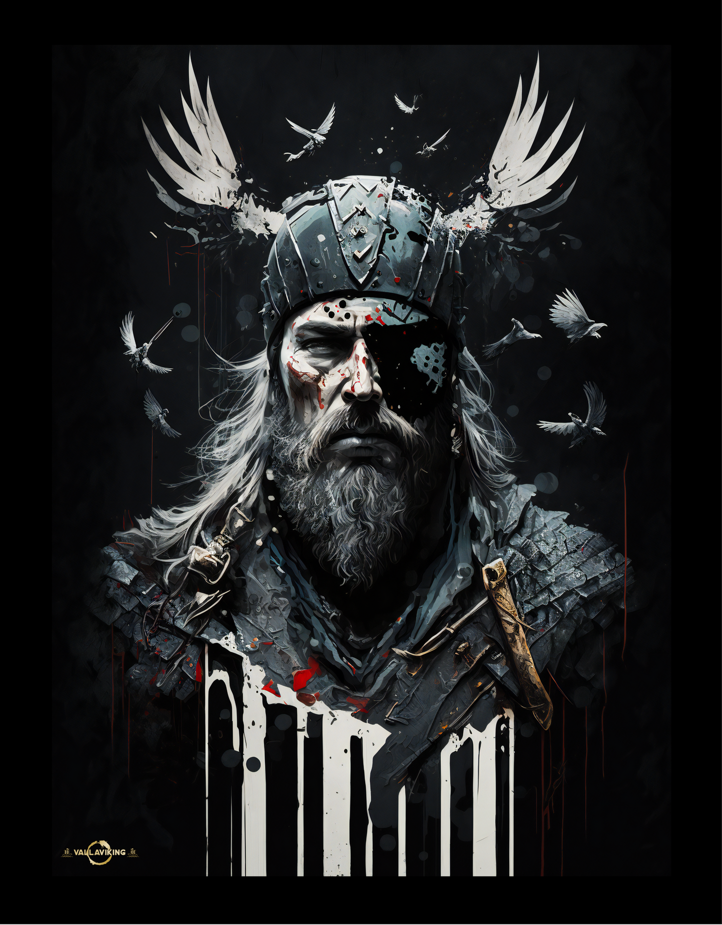 Viking Crow Black